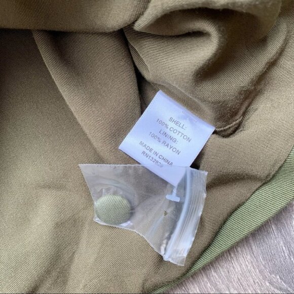 Camila Coelho Revolve Leticia Blazer Jacket Olive Green Cropped Size Medium - Picture 12 of 17